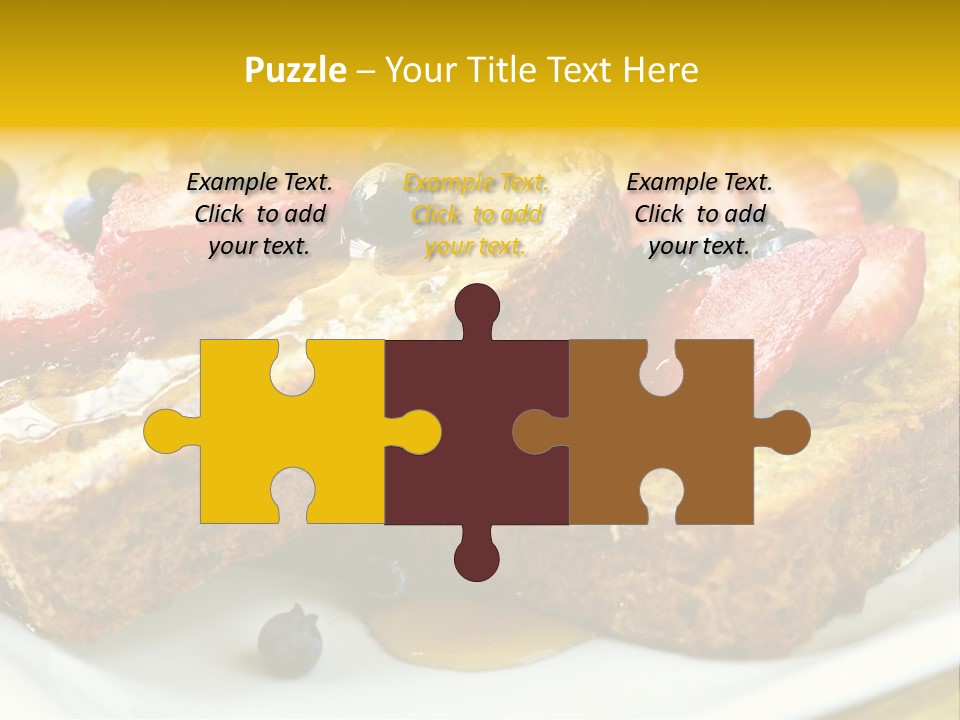 Breakfast Of French Toast With Fresh Berries And Maple Syrup PowerPoint Template