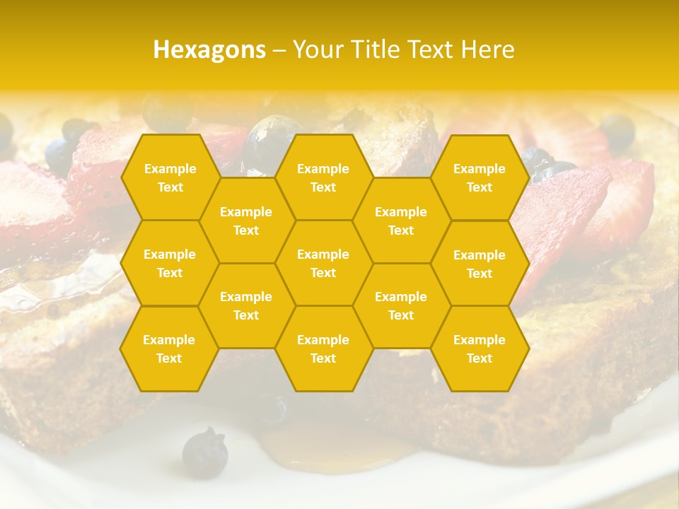 Breakfast Of French Toast With Fresh Berries And Maple Syrup PowerPoint Template