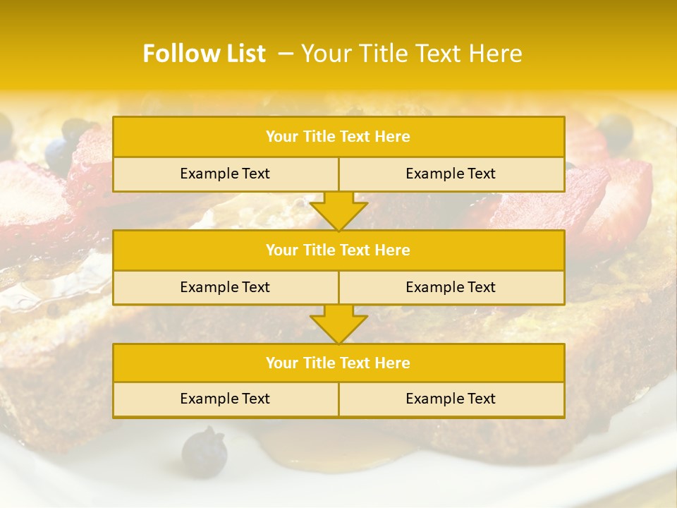 Breakfast Of French Toast With Fresh Berries And Maple Syrup PowerPoint Template