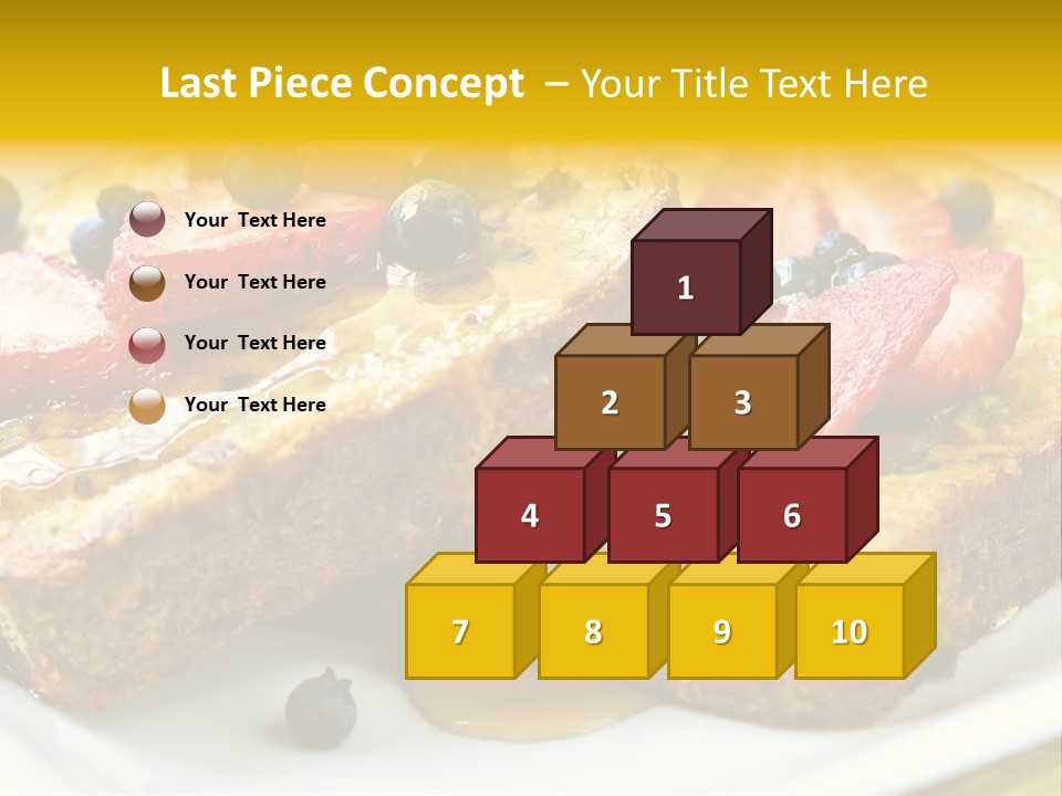 Breakfast Of French Toast With Fresh Berries And Maple Syrup PowerPoint Template