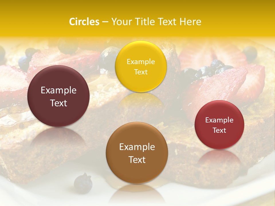 Breakfast Of French Toast With Fresh Berries And Maple Syrup PowerPoint Template