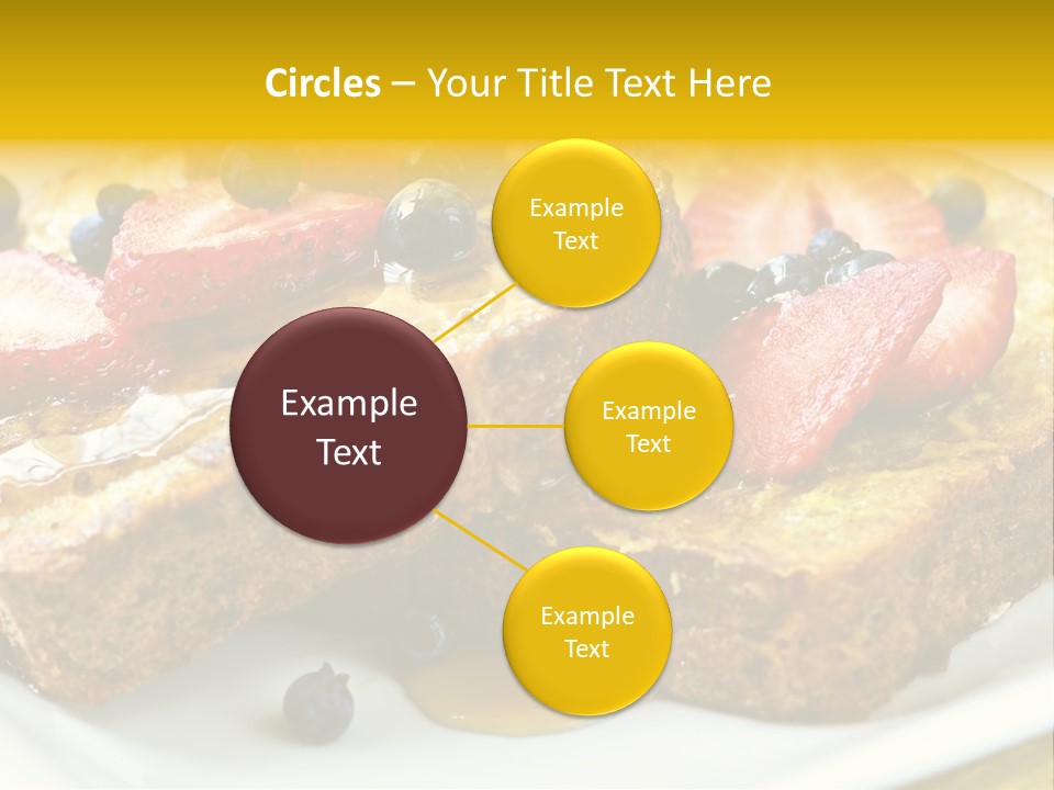Breakfast Of French Toast With Fresh Berries And Maple Syrup PowerPoint Template