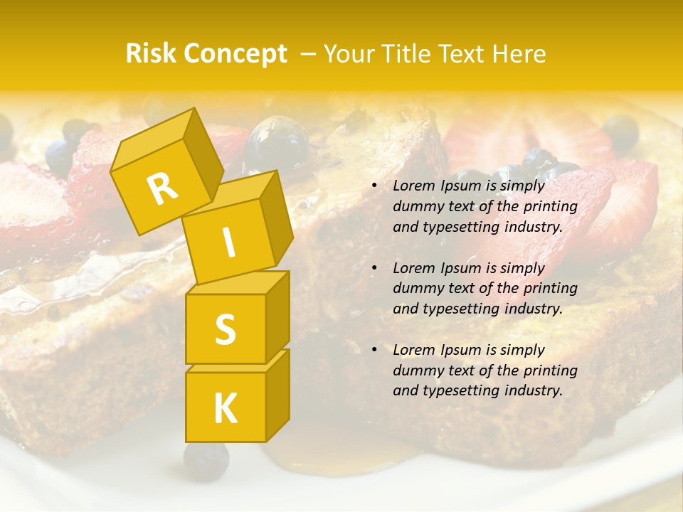 Breakfast Of French Toast With Fresh Berries And Maple Syrup PowerPoint Template