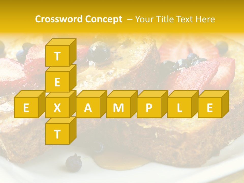 Breakfast Of French Toast With Fresh Berries And Maple Syrup PowerPoint Template
