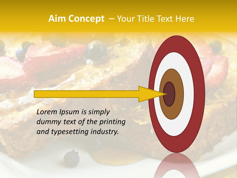 Breakfast Of French Toast With Fresh Berries And Maple Syrup PowerPoint Template