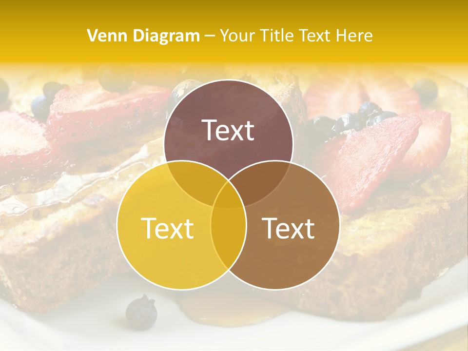Breakfast Of French Toast With Fresh Berries And Maple Syrup PowerPoint Template