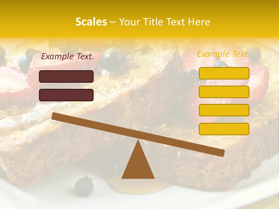 Breakfast Of French Toast With Fresh Berries And Maple Syrup PowerPoint Template