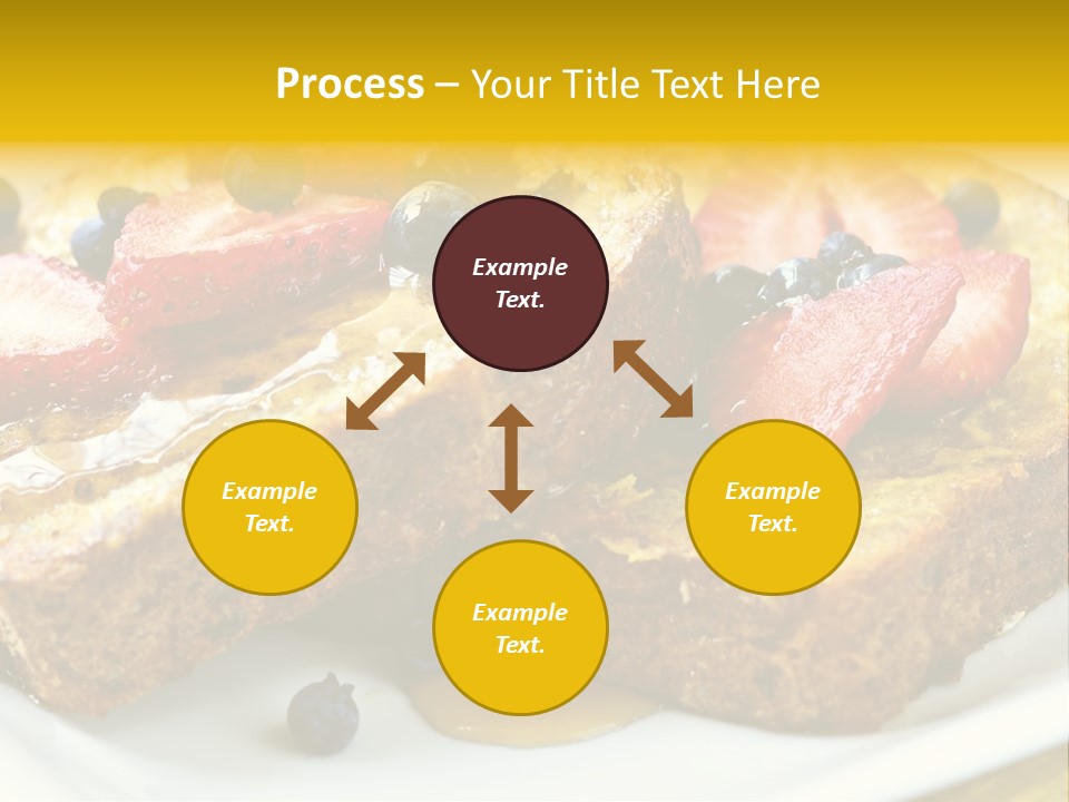 Breakfast Of French Toast With Fresh Berries And Maple Syrup PowerPoint Template
