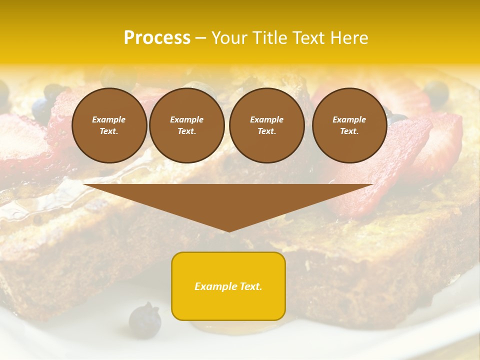 Breakfast Of French Toast With Fresh Berries And Maple Syrup PowerPoint Template