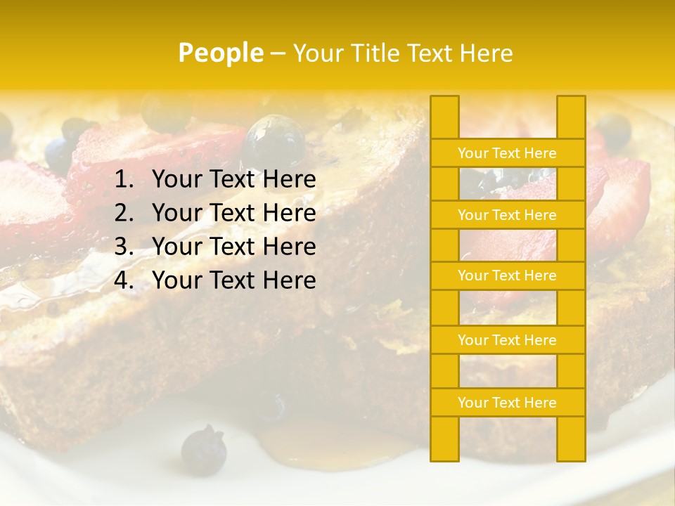 Breakfast Of French Toast With Fresh Berries And Maple Syrup PowerPoint Template