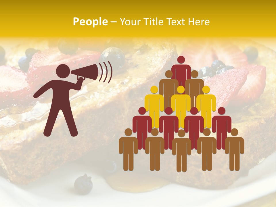 Breakfast Of French Toast With Fresh Berries And Maple Syrup PowerPoint Template