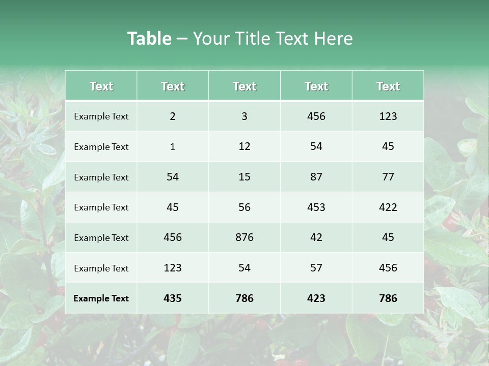 Buffalo Berries (Shepherdia Canadensis) In Banff National Park PowerPoint Template