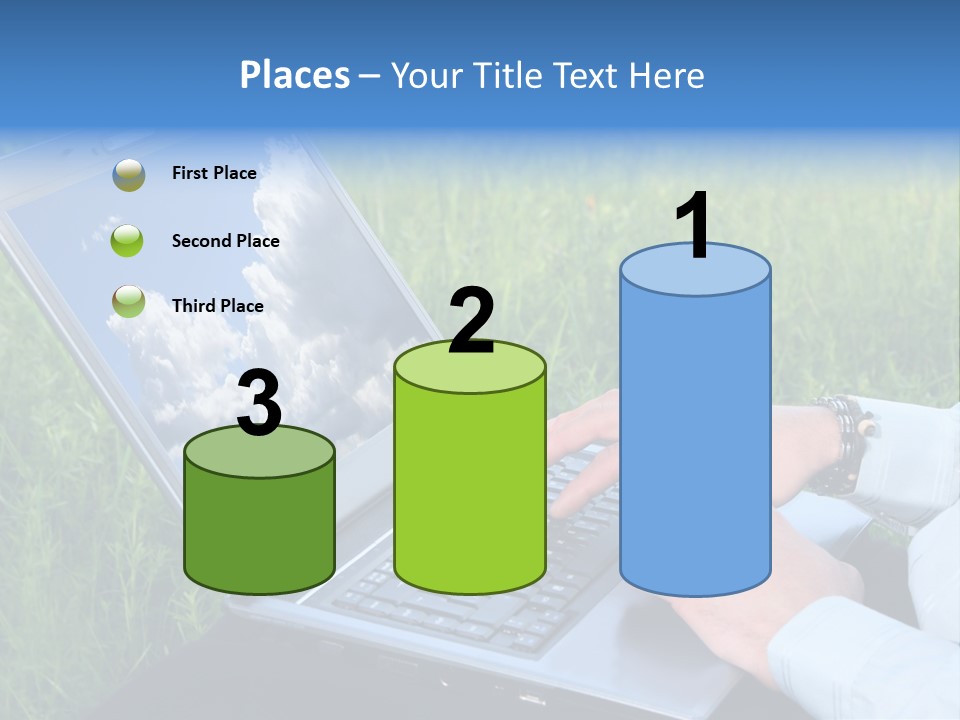 Holstein-Friesian Cows Grazing In A Lush, Green Field, Near Moss Vale, New South Wales, Australia PowerPoint Template