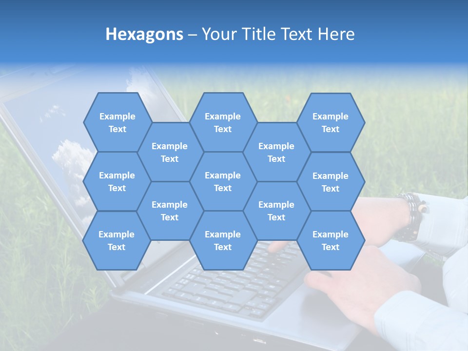 Holstein-Friesian Cows Grazing In A Lush, Green Field, Near Moss Vale, New South Wales, Australia PowerPoint Template