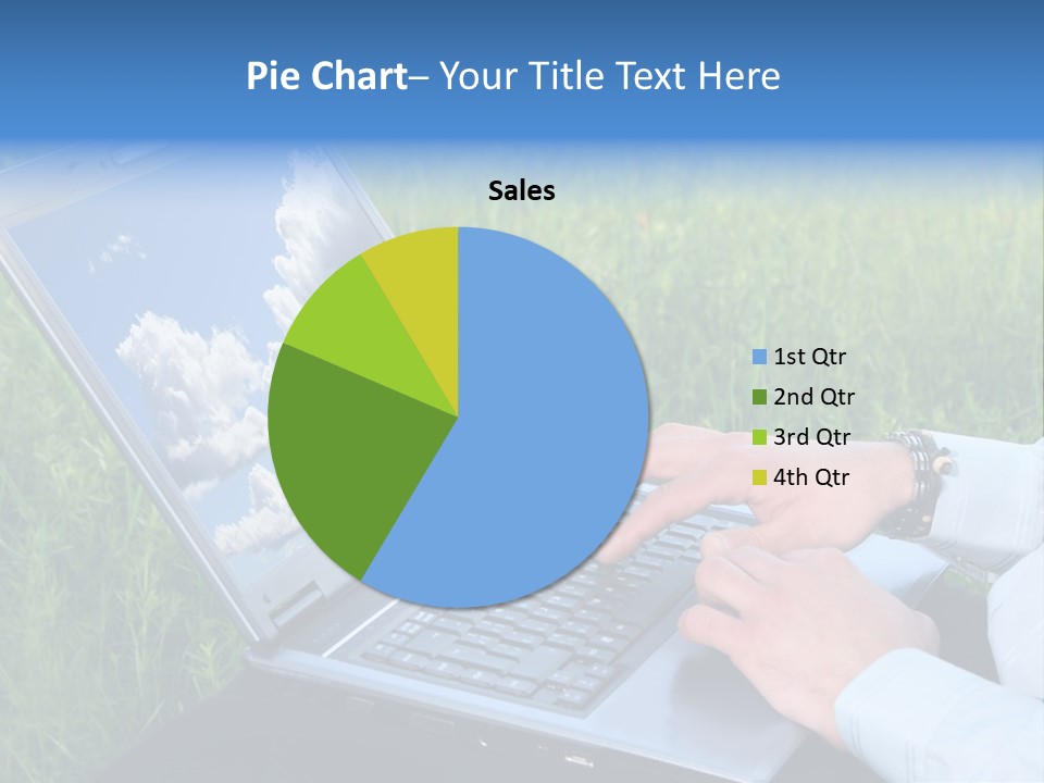 Holstein-Friesian Cows Grazing In A Lush, Green Field, Near Moss Vale, New South Wales, Australia PowerPoint Template