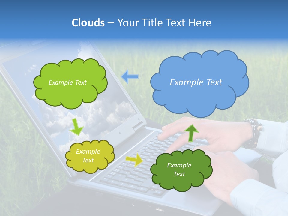 Holstein-Friesian Cows Grazing In A Lush, Green Field, Near Moss Vale, New South Wales, Australia PowerPoint Template