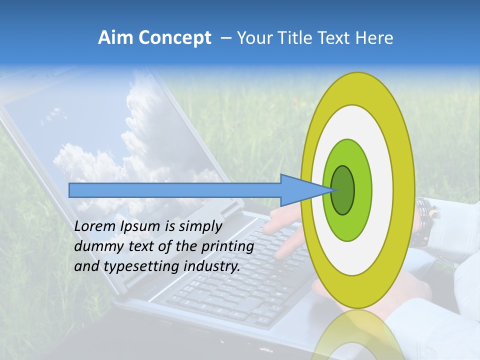 Holstein-Friesian Cows Grazing In A Lush, Green Field, Near Moss Vale, New South Wales, Australia PowerPoint Template