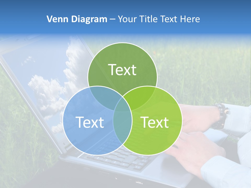 Holstein-Friesian Cows Grazing In A Lush, Green Field, Near Moss Vale, New South Wales, Australia PowerPoint Template