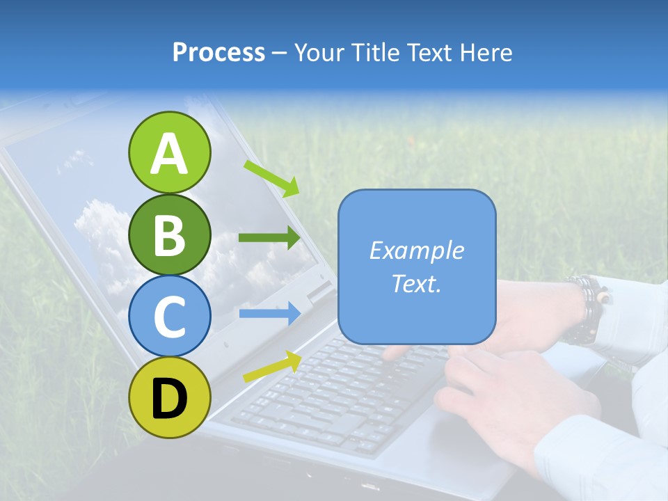 Holstein-Friesian Cows Grazing In A Lush, Green Field, Near Moss Vale, New South Wales, Australia PowerPoint Template