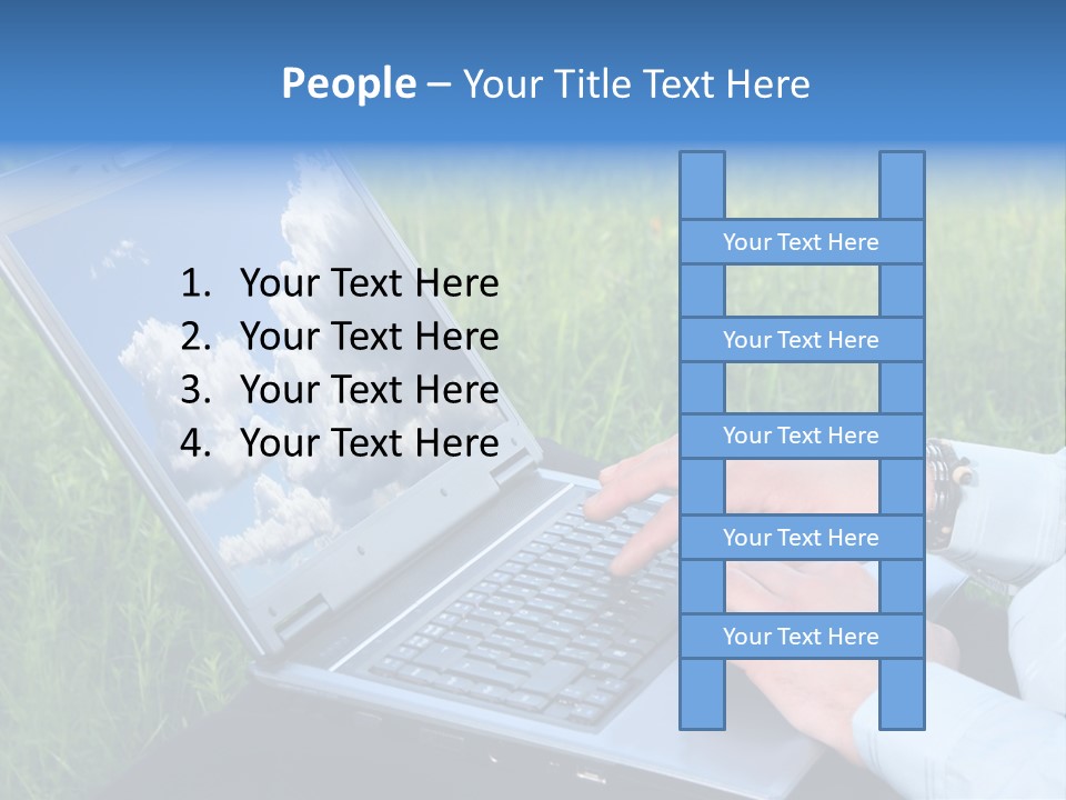 Holstein-Friesian Cows Grazing In A Lush, Green Field, Near Moss Vale, New South Wales, Australia PowerPoint Template