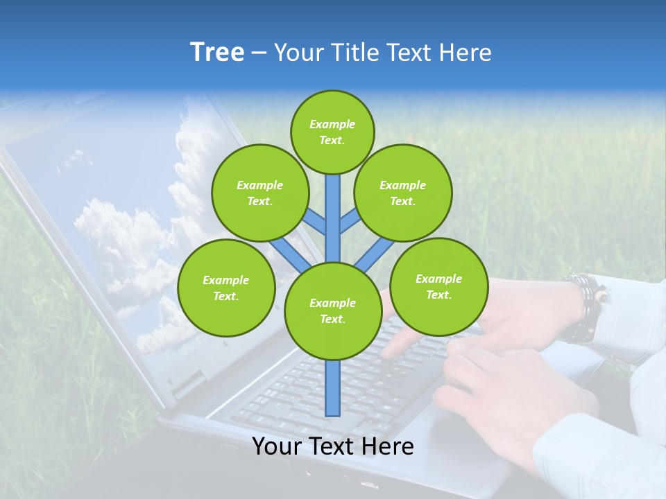 Holstein-Friesian Cows Grazing In A Lush, Green Field, Near Moss Vale, New South Wales, Australia PowerPoint Template