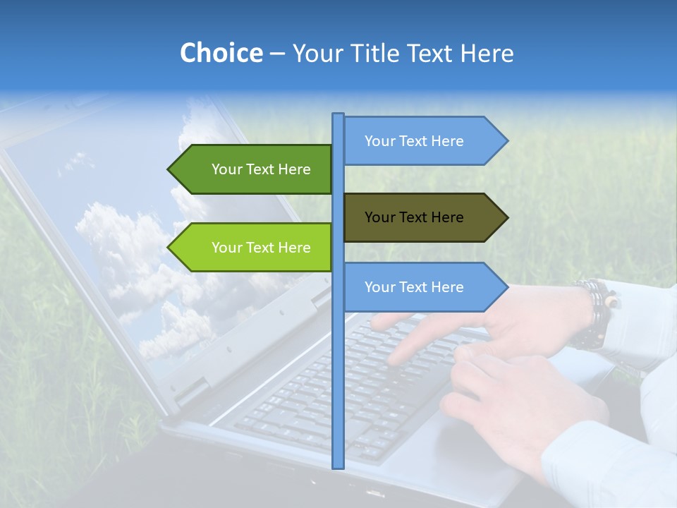 Holstein-Friesian Cows Grazing In A Lush, Green Field, Near Moss Vale, New South Wales, Australia PowerPoint Template