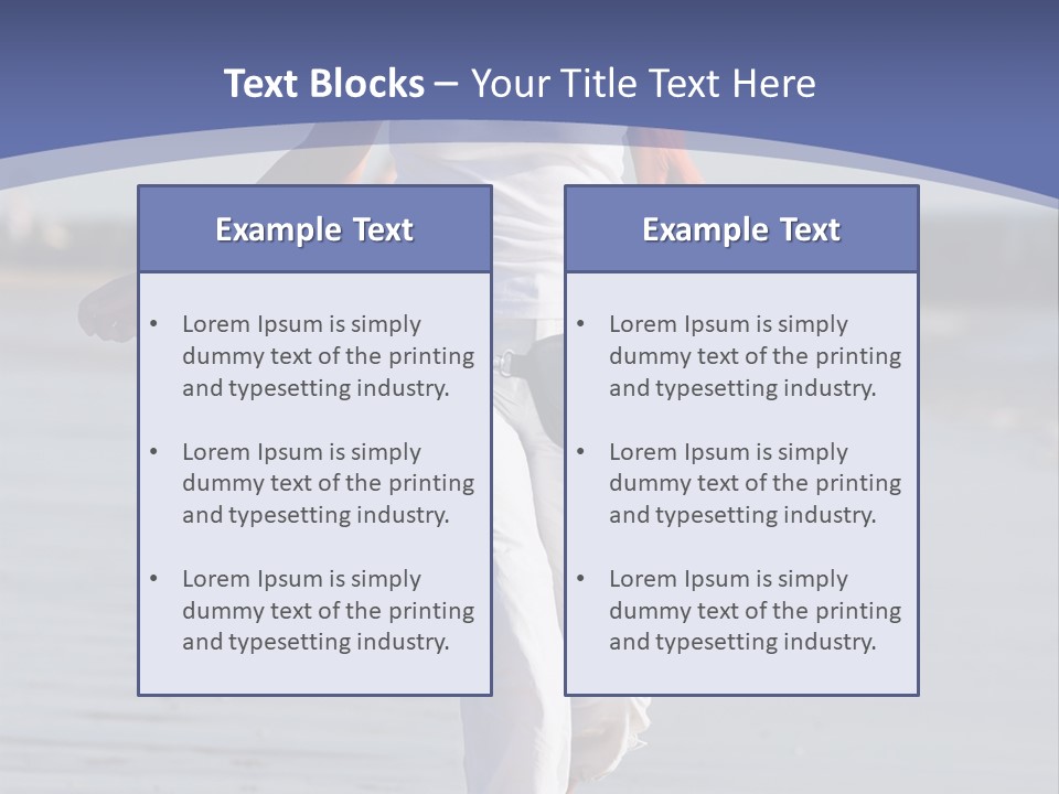 Active And Happy Senior Woman Running At The Beach PowerPoint Template