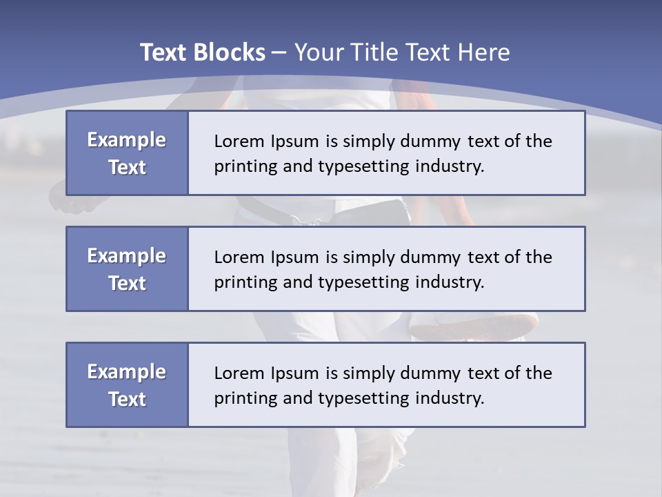 Active And Happy Senior Woman Running At The Beach PowerPoint Template