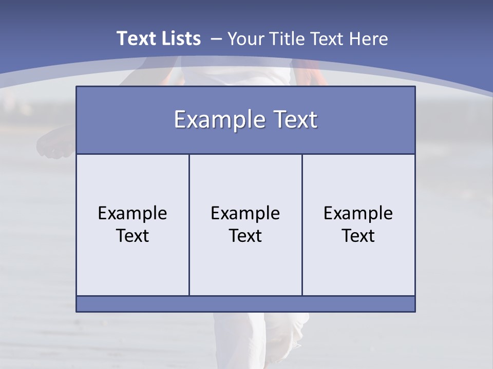 Active And Happy Senior Woman Running At The Beach PowerPoint Template