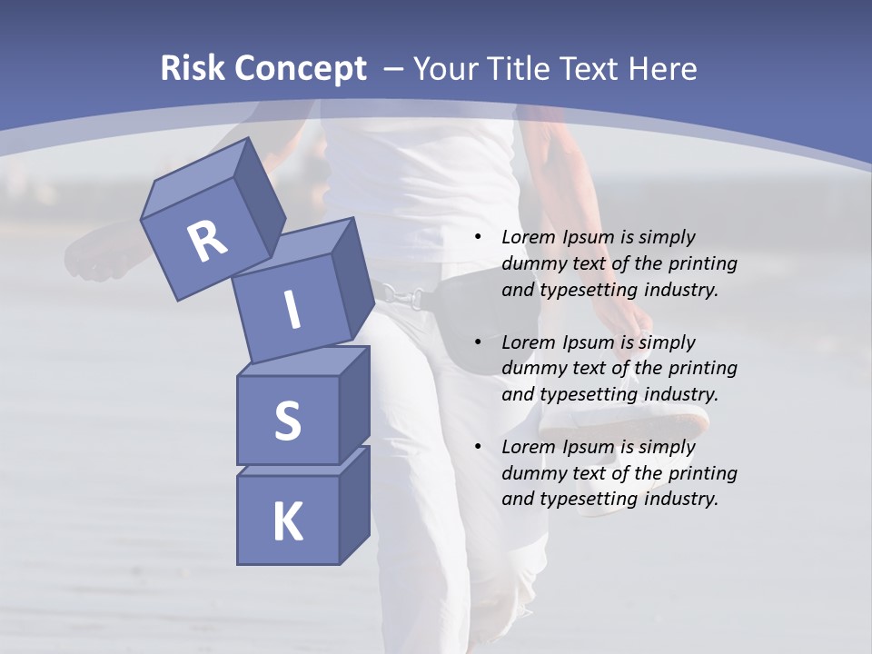 Active And Happy Senior Woman Running At The Beach PowerPoint Template