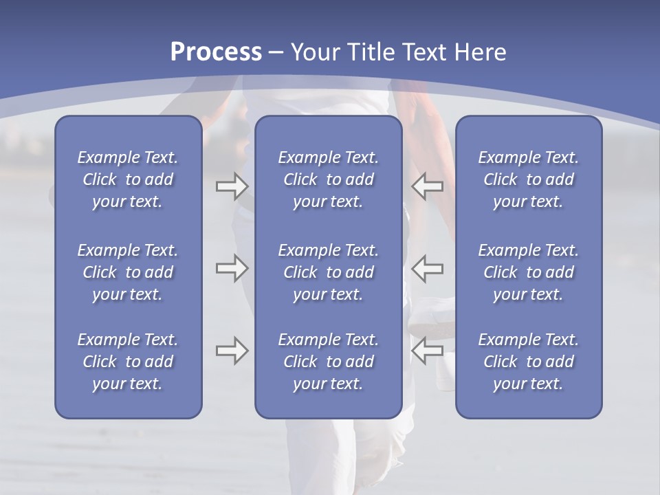 Active And Happy Senior Woman Running At The Beach PowerPoint Template