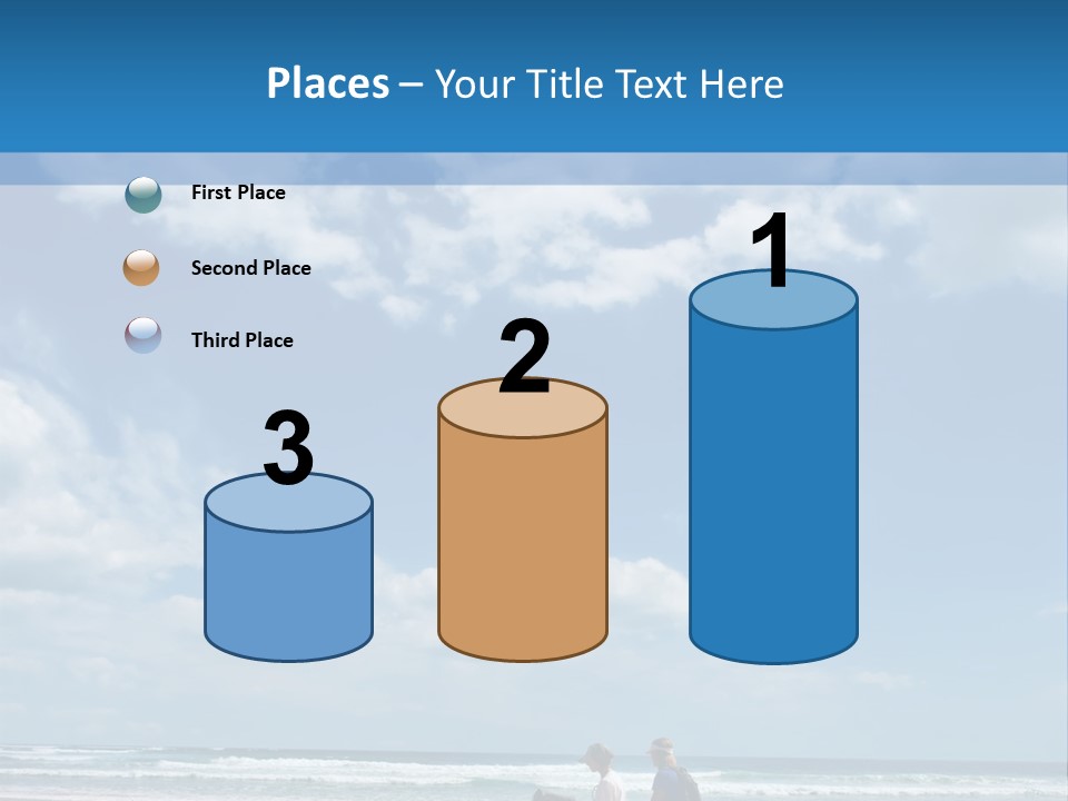 Riding Horses On The Beach PowerPoint Template