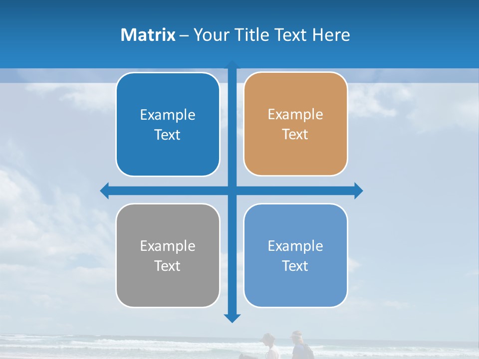 Riding Horses On The Beach PowerPoint Template