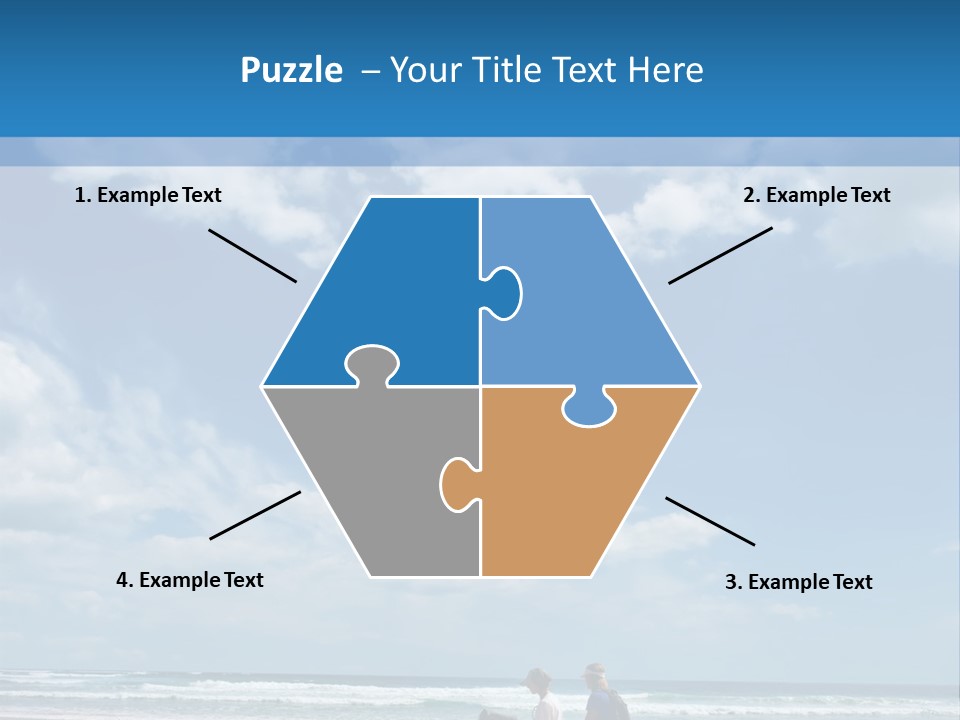 Riding Horses On The Beach PowerPoint Template