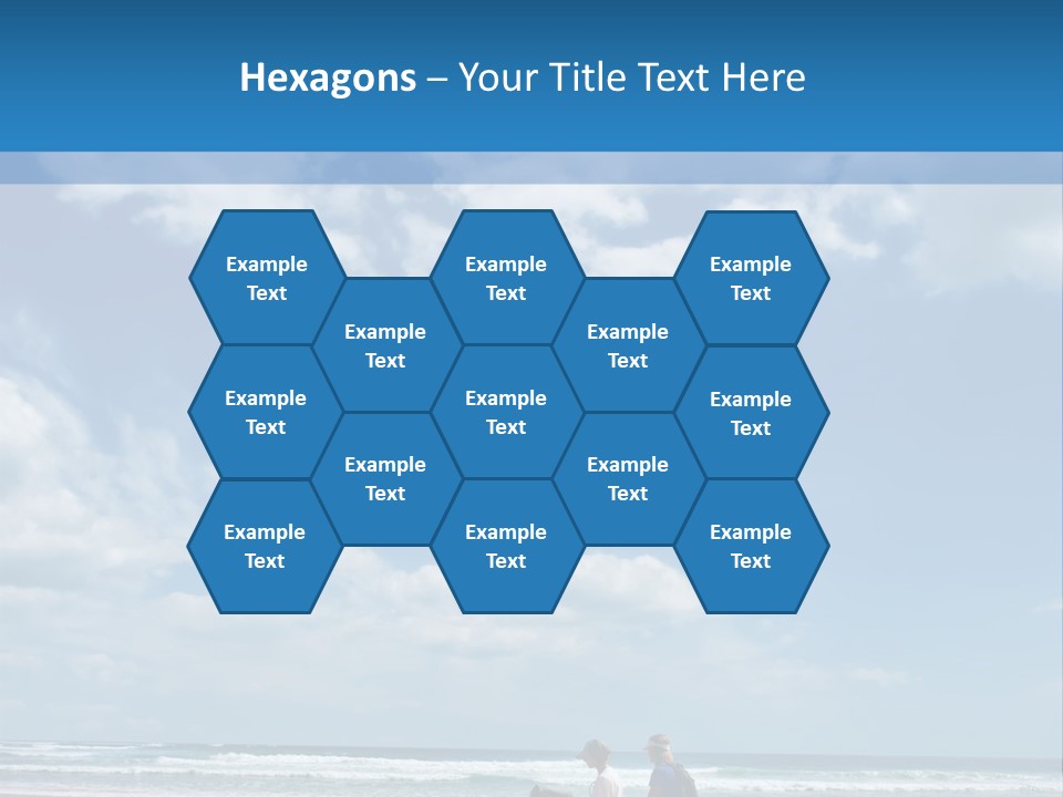 Riding Horses On The Beach PowerPoint Template