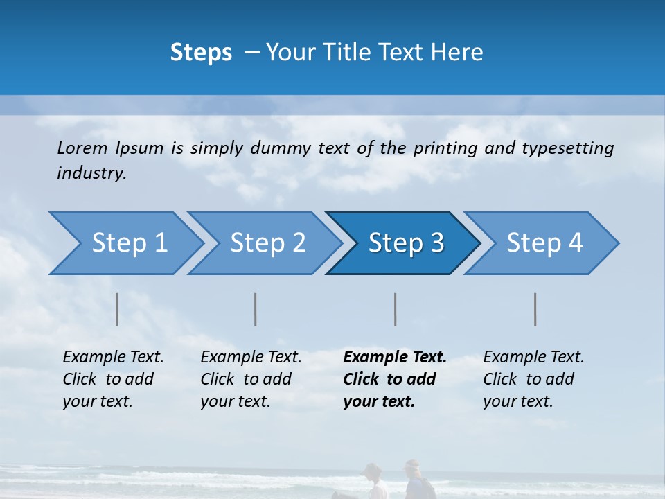 Riding Horses On The Beach PowerPoint Template