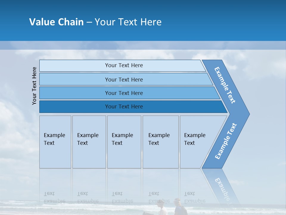 Riding Horses On The Beach PowerPoint Template