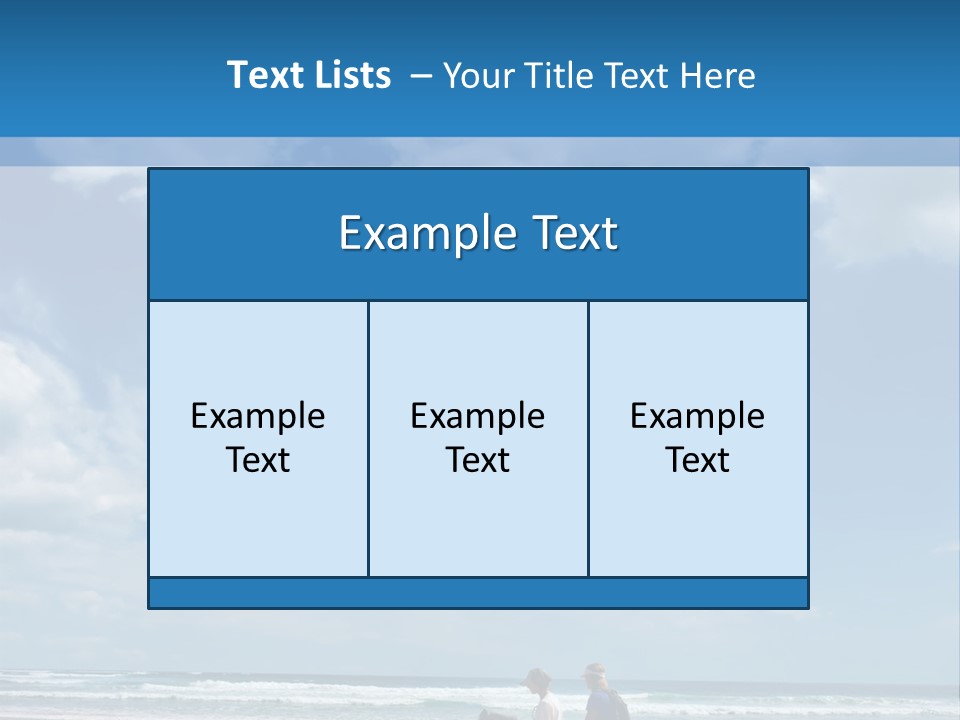 Riding Horses On The Beach PowerPoint Template