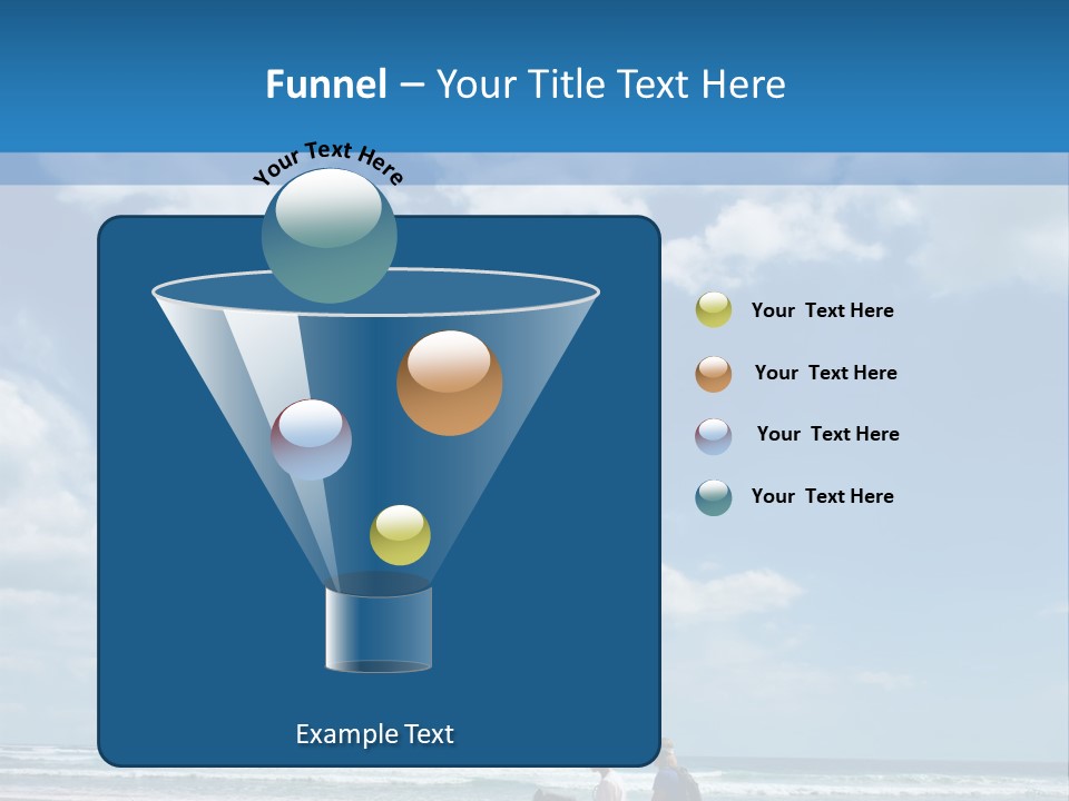 Riding Horses On The Beach PowerPoint Template