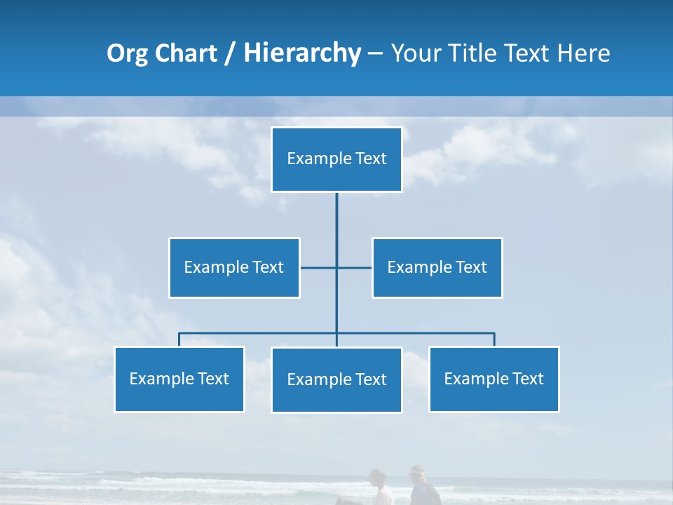 Riding Horses On The Beach PowerPoint Template