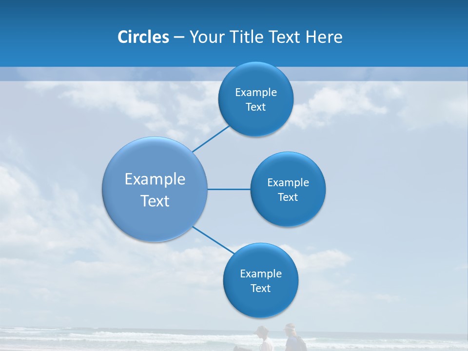 Riding Horses On The Beach PowerPoint Template