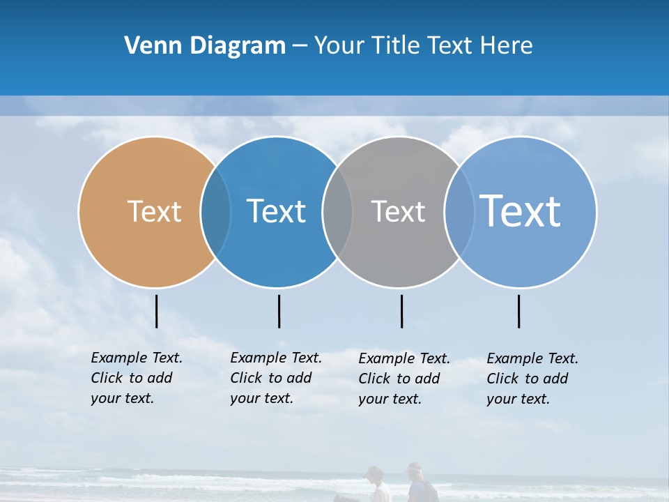 Riding Horses On The Beach PowerPoint Template