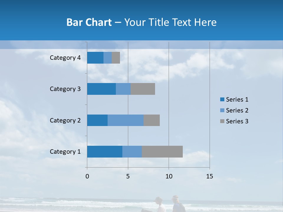 Riding Horses On The Beach PowerPoint Template