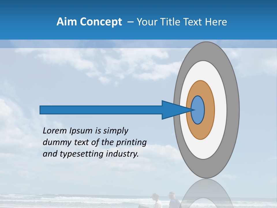 Riding Horses On The Beach PowerPoint Template