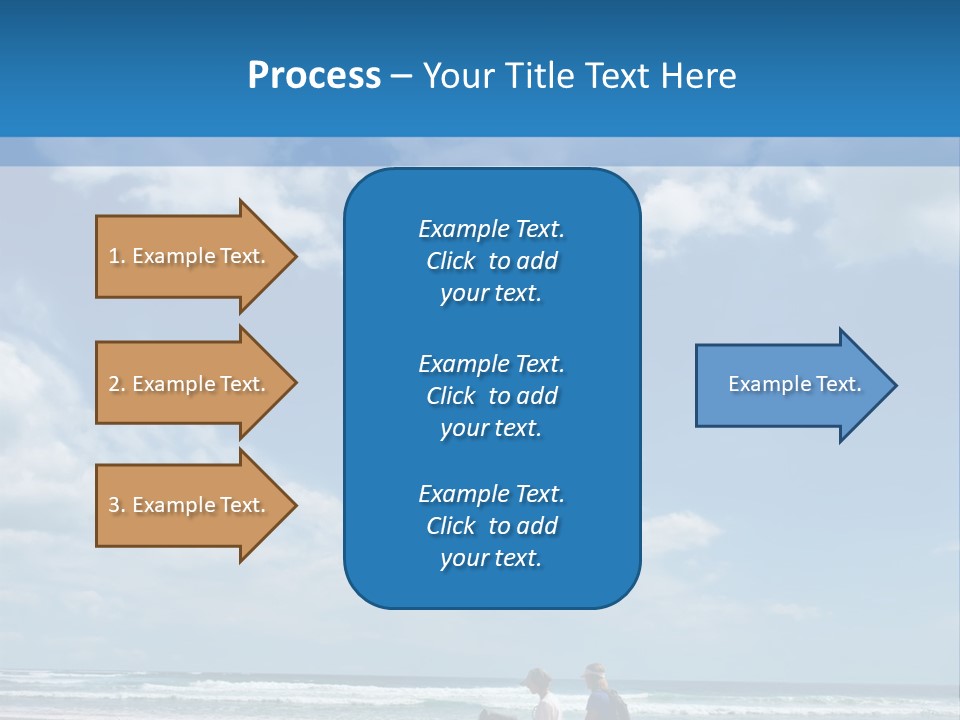 Riding Horses On The Beach PowerPoint Template