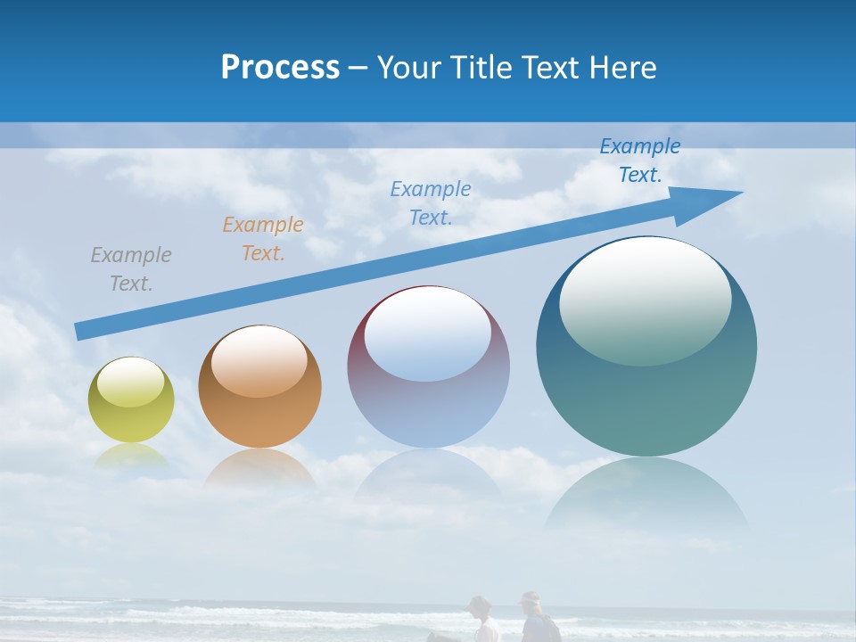 Riding Horses On The Beach PowerPoint Template