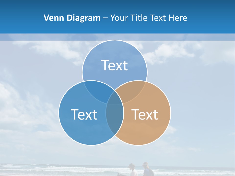 Riding Horses On The Beach PowerPoint Template