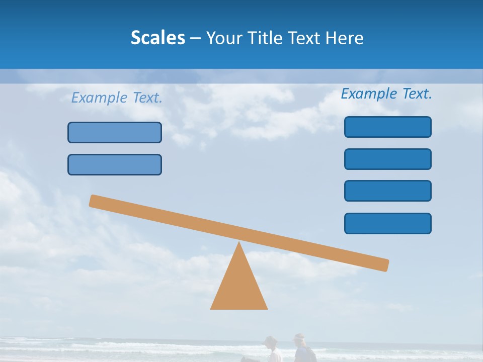 Riding Horses On The Beach PowerPoint Template
