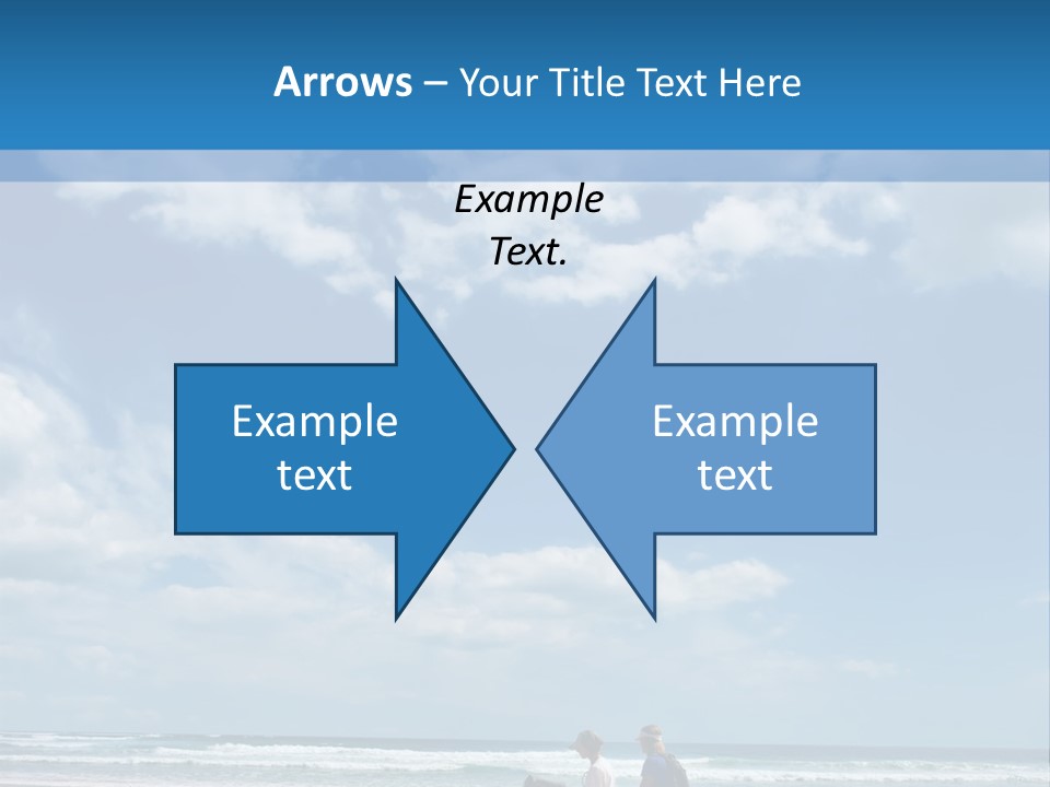 Riding Horses On The Beach PowerPoint Template