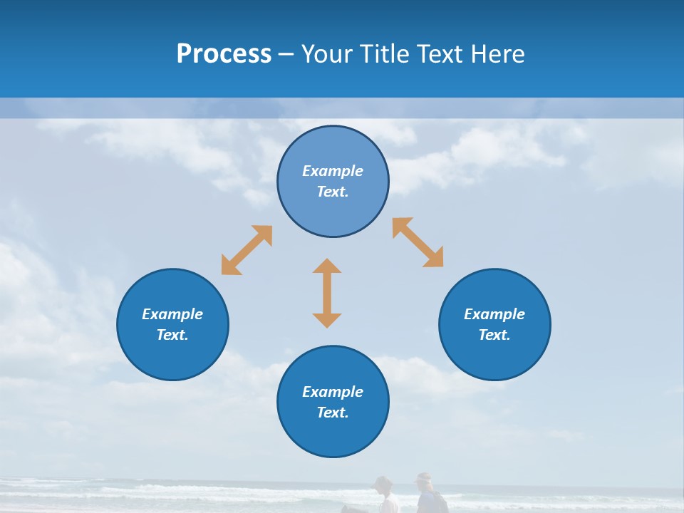 Riding Horses On The Beach PowerPoint Template